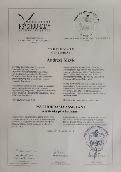 Specjalista Psychoterapii Uzależnień